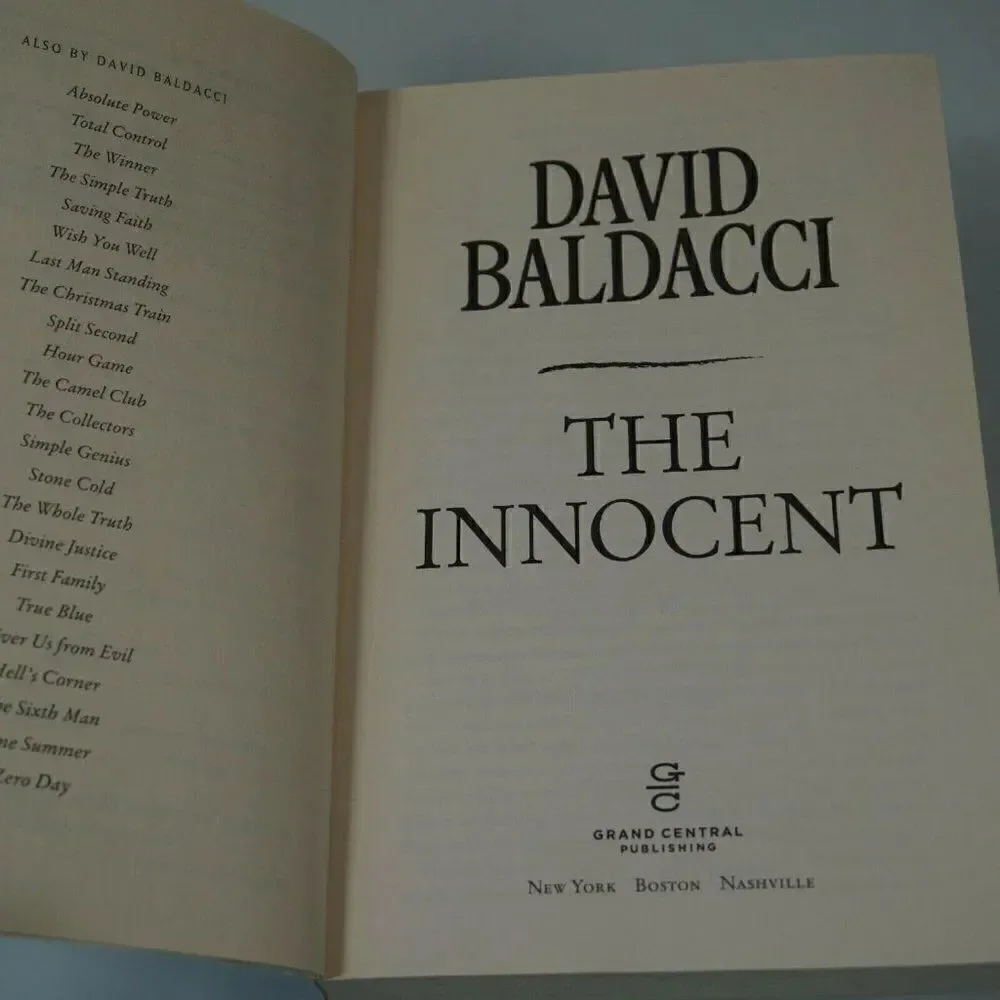 David Baldacci innocent by